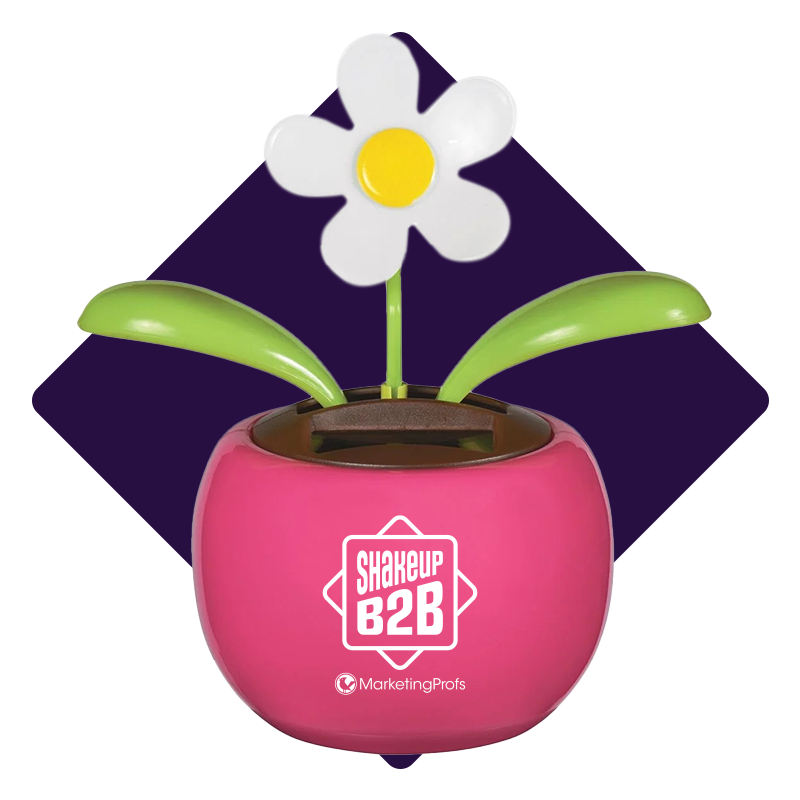 Shakeup B2B branded dancing flower